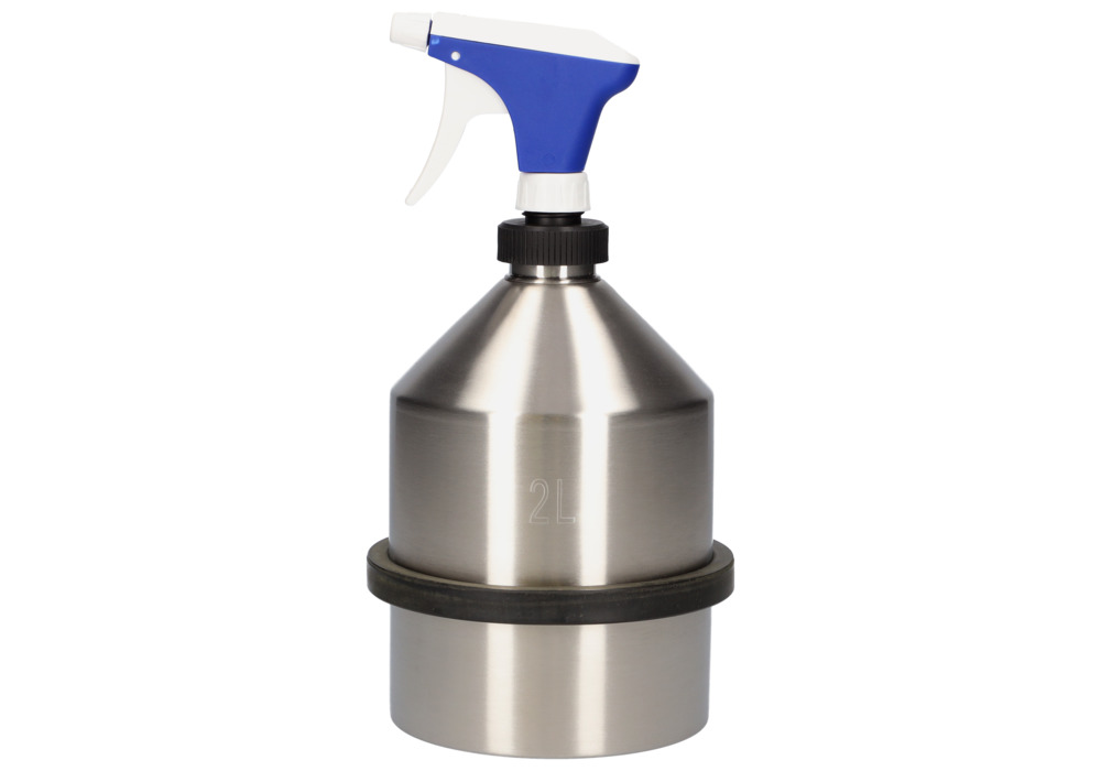 Spraykanna av rostfritt stål 2 l med gänga G1 1/4" ISO EN 228-1