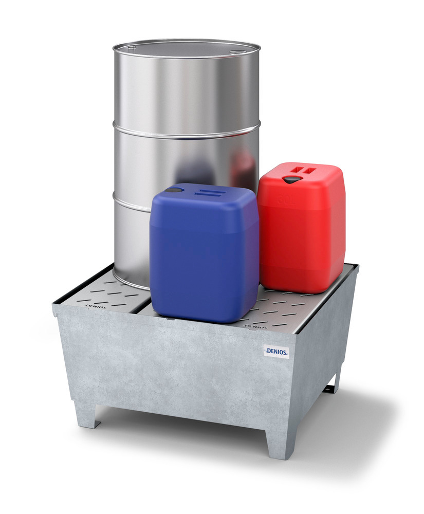 Spill Containment Pallet 1 Drum Capacity Removable Grating