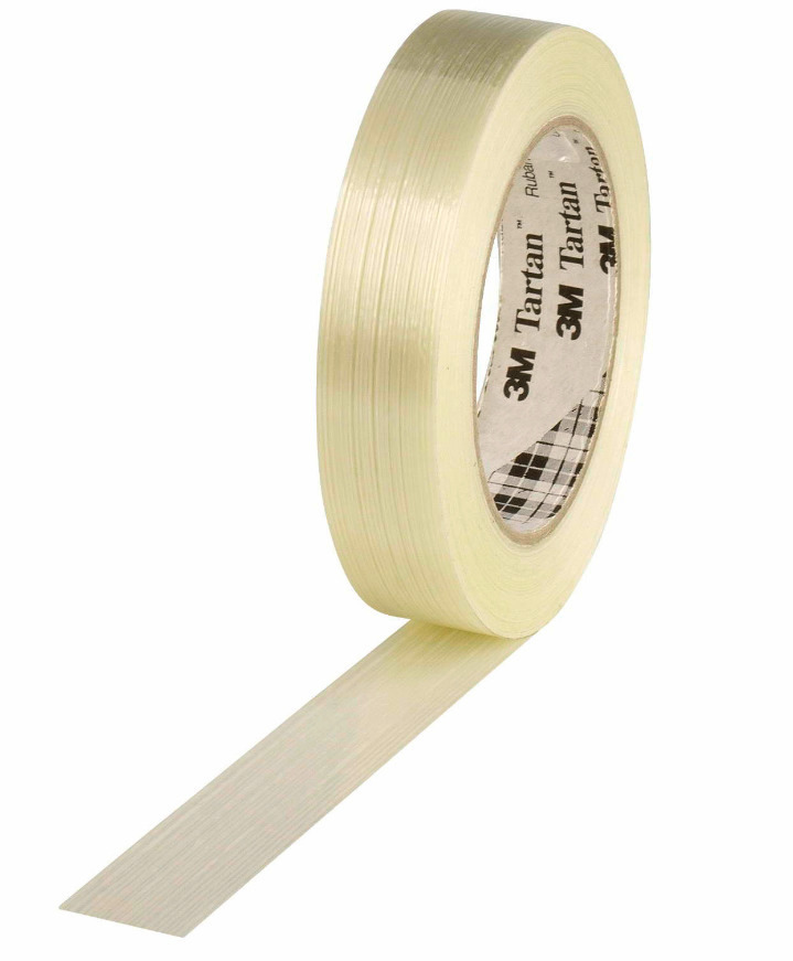 Filament tape for heavy and dangerous goods packaging, 25 mm wide x 50