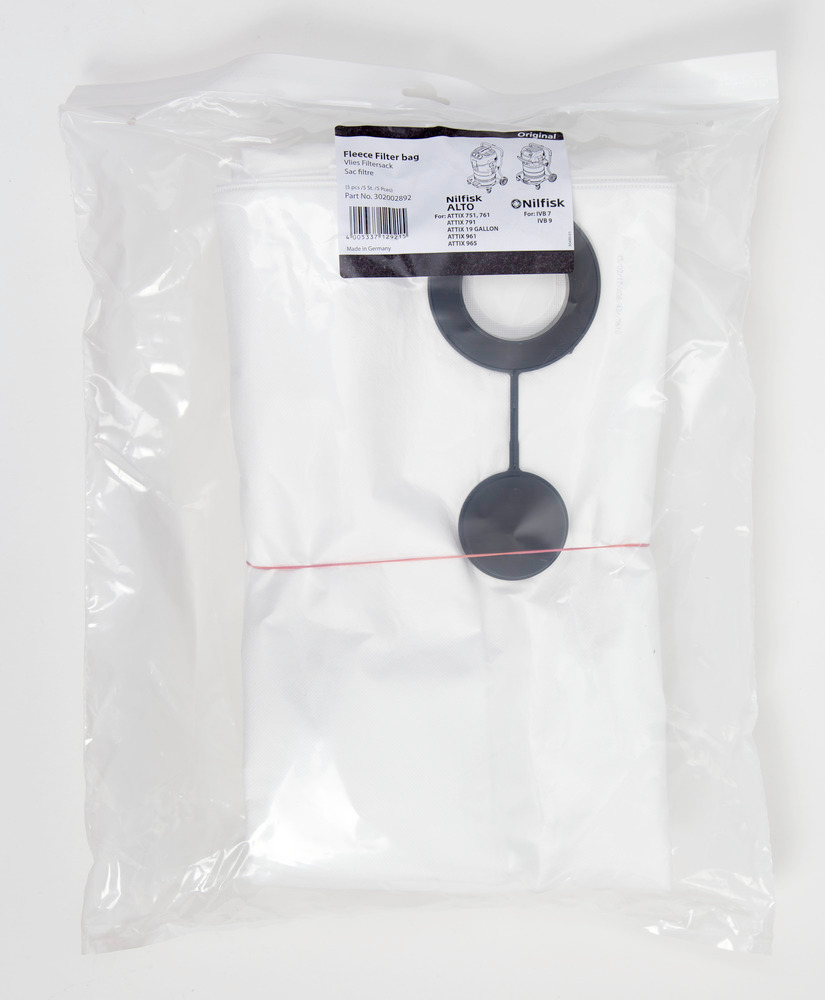 Safety filter bags for safety vacuum cleaner S 560Asbestos, 5 bags