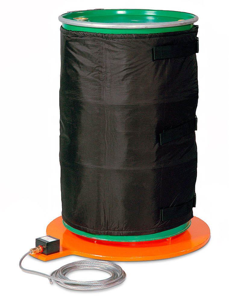 Housse isolante pour fûts de 200 litres, à utiliser avec plateau chauffant IBP en zones ATEX