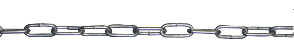 Ocelový řetěz, dlouhý 30 m, žárově zinkovaný, průměr 6 mm