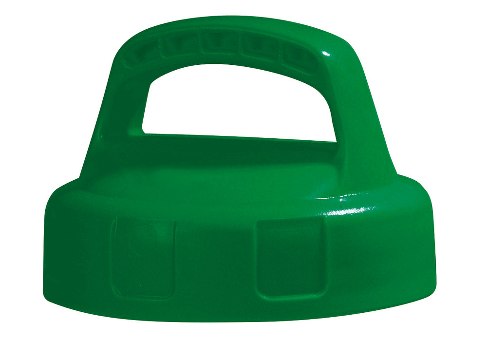 Funktionsdeckel für Flüssigkeitsbehälter, geschlossen, grün