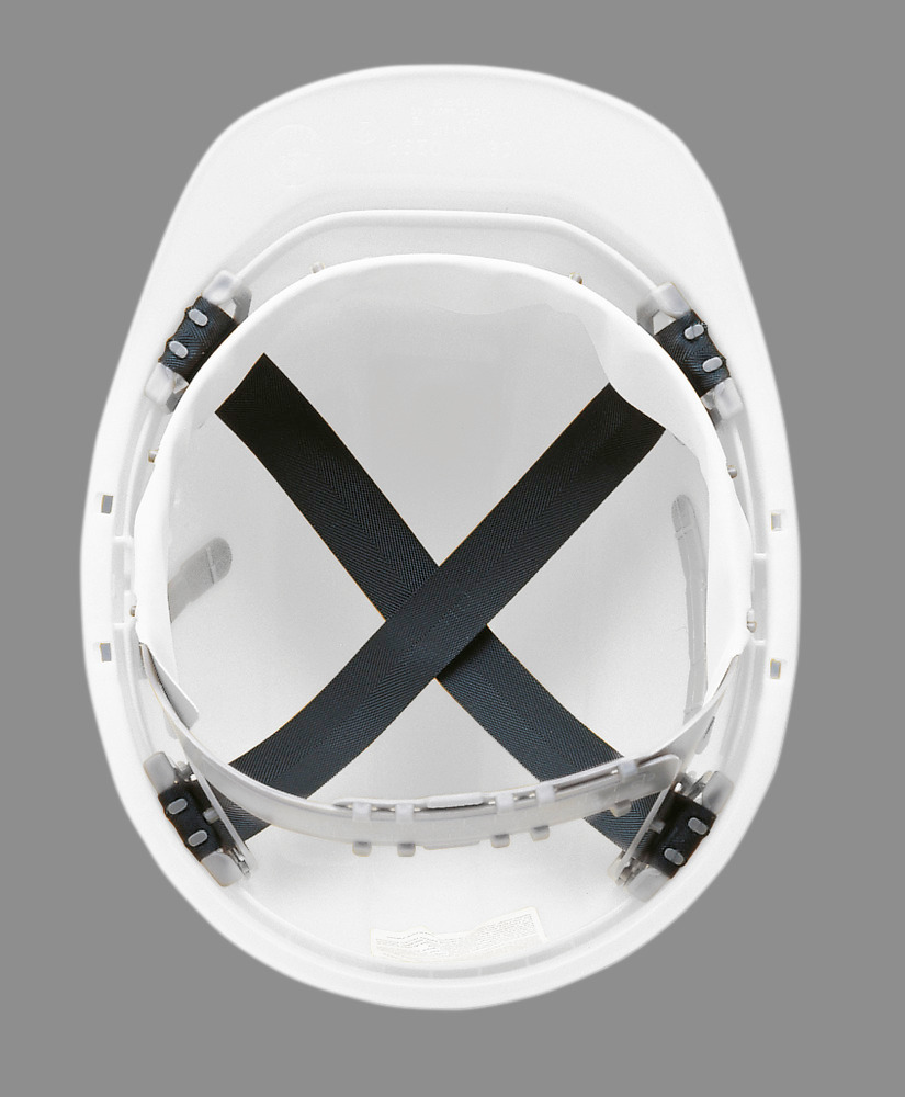 Schuberth safety helmet with 4 point strap, meets DIN-EN 397, white