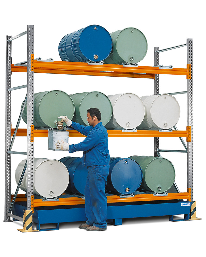 Combi rack model L, for up to 12 x 205 litre drums