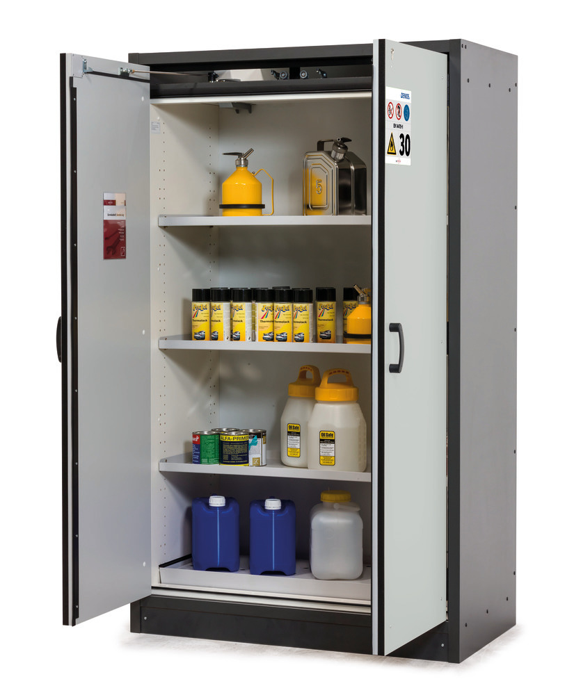 Top quality both nationally and internationally, certified hazardous materials cabinets from DENIOS
