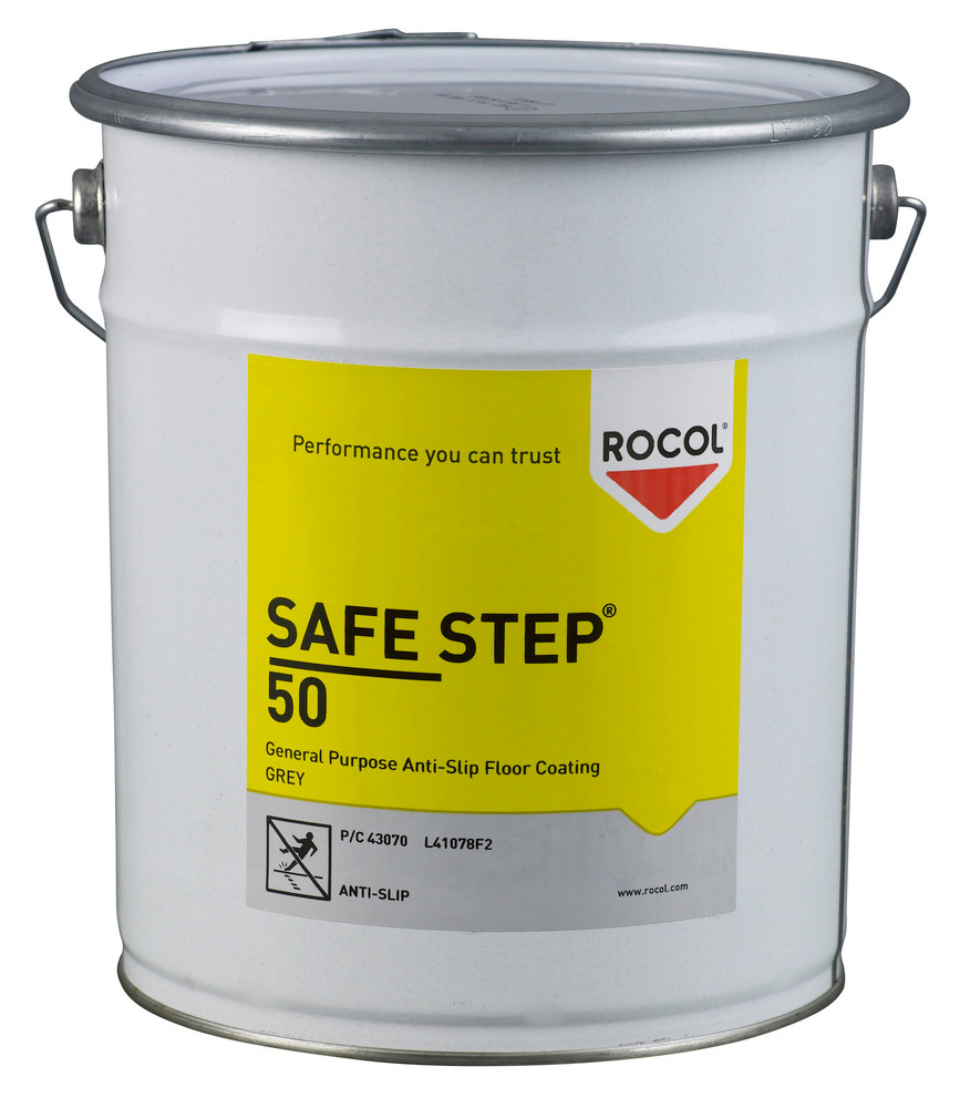 Protiskluzový podlahový nátěr Safe Step 50, univerzální, šedý, 5 l