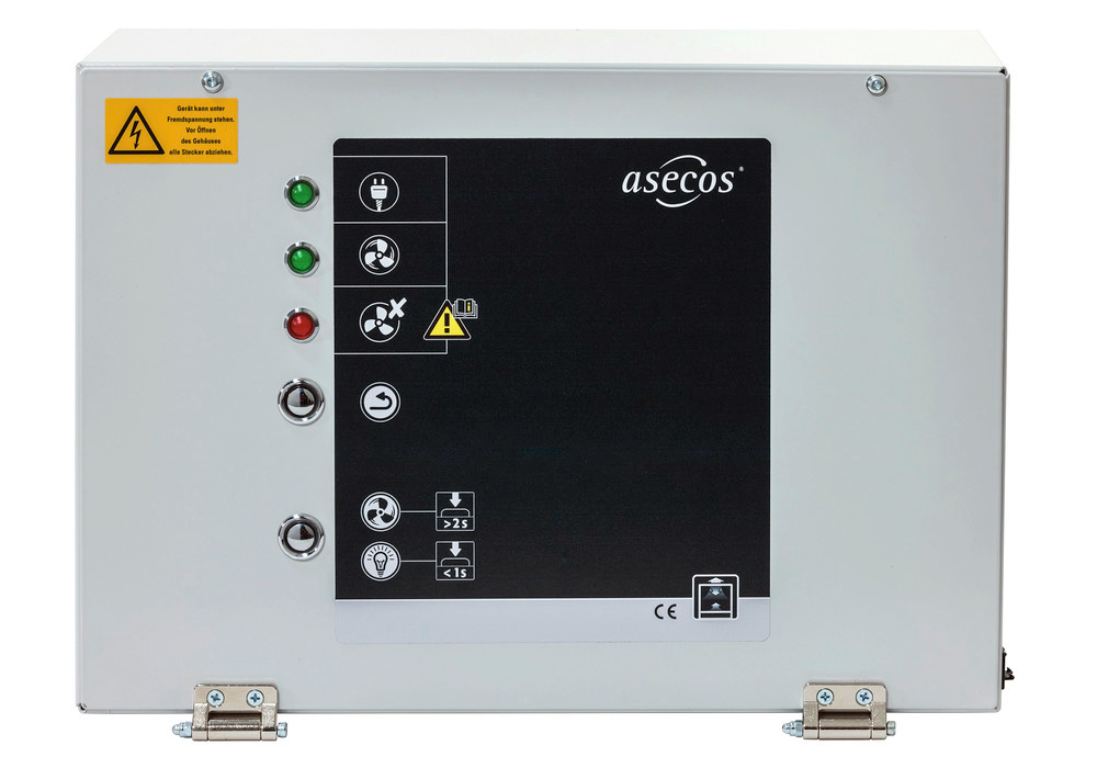The switch box including monitoring electronics is included This must be mounted outside the EX zone and connected by the customer to the hazardous substance workstation