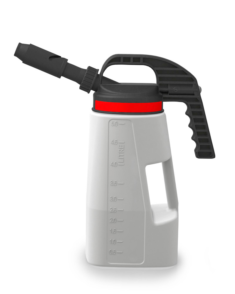 FALCON LubriFlex dispensing jug in polyethylene (HDPE), with interchangeable spout, 5 litres