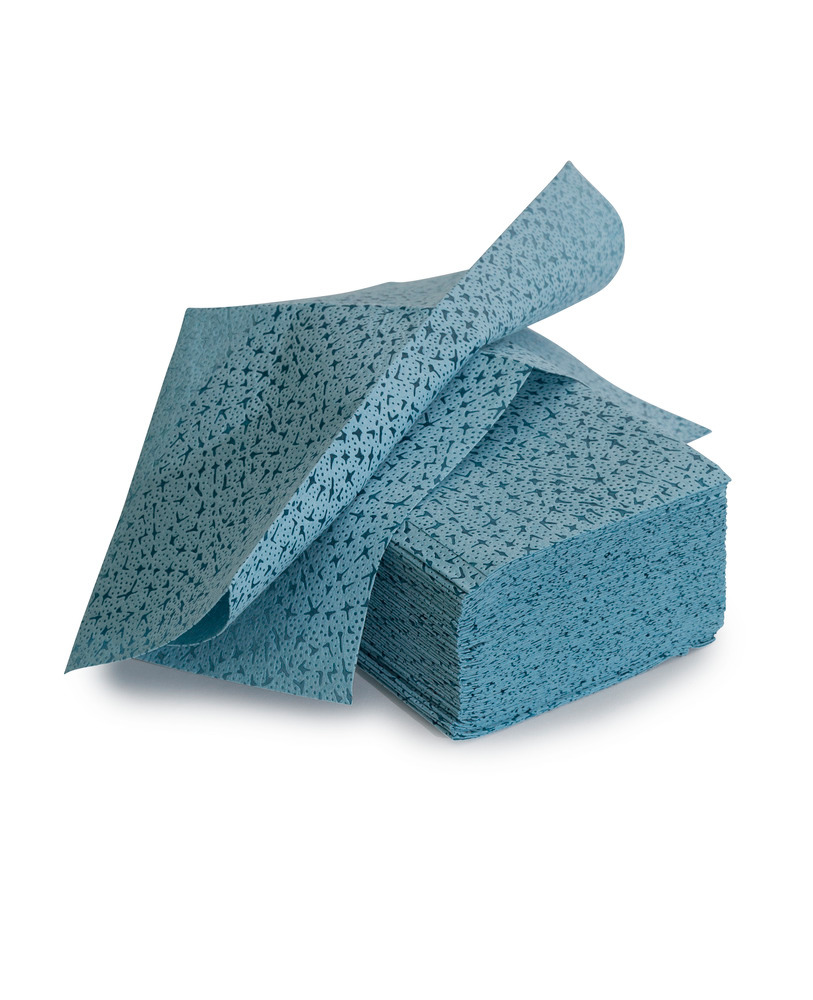 Reusable cleaning cloths, individual cloths, Z fold: 38 x 40 cm