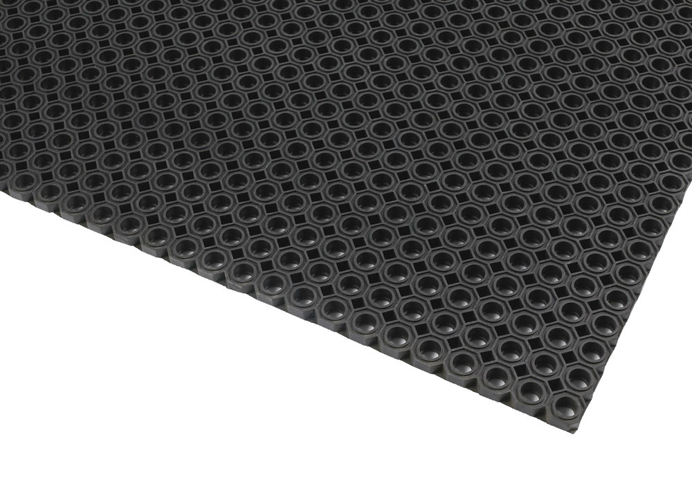 Likaa keräävä matto, malli OF, varustettu poistorei’illä (Ø 14 mm)