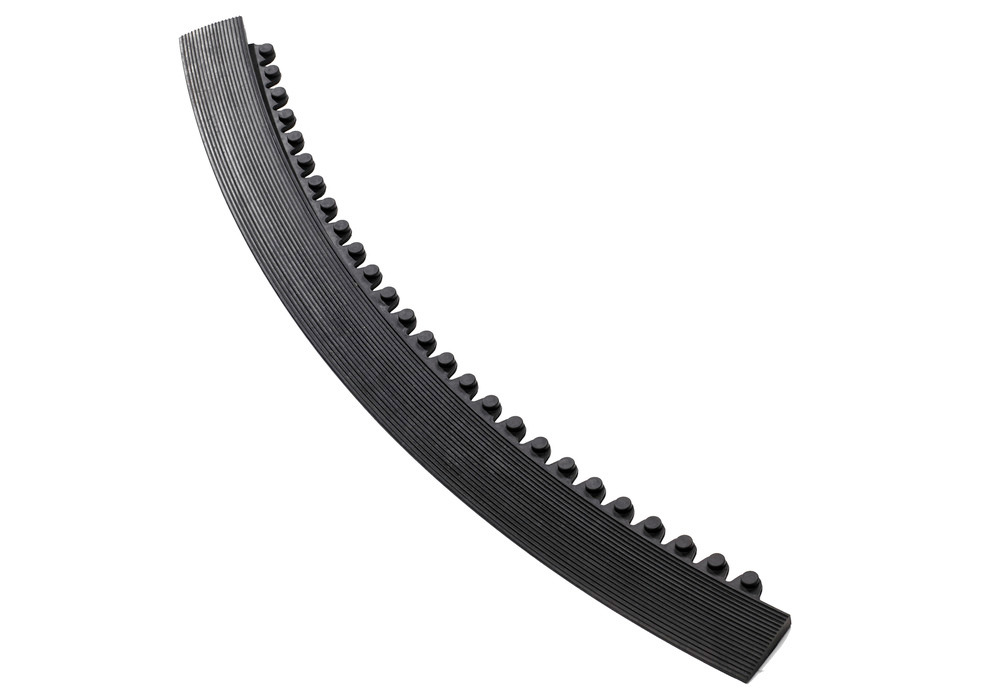 Kantenleiste, männliche Verbindung,schwarz, für Anti-Ermüdungsmatte SH 9.45, 45° Winkel, 91 cm lang