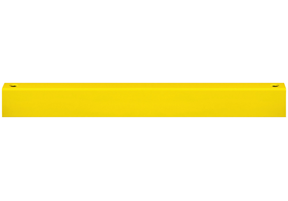 Beskyttelsesgelender tverrbjelke, 2000 mm, galv. Stål, plastbelagt, gul, 3mm veggtykkelse