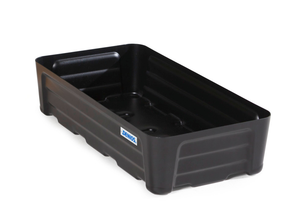Spill tray for small containers pro-line in polyethylene (PE) without grid, 48 litre, 784x400x180