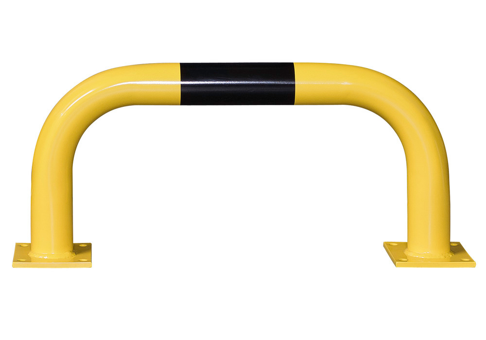 Beskyttelsesbøyle R 7.3 til innendørs bruk, 750 x 350 mm, gul lakkert