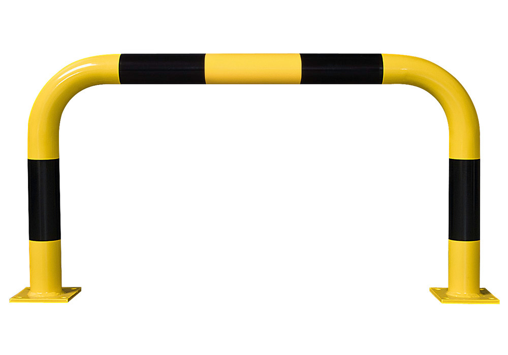 Beskyttelsesbøyle R 10.6 til innendørs bruk, 1000 x 600 mm, gul lakkert